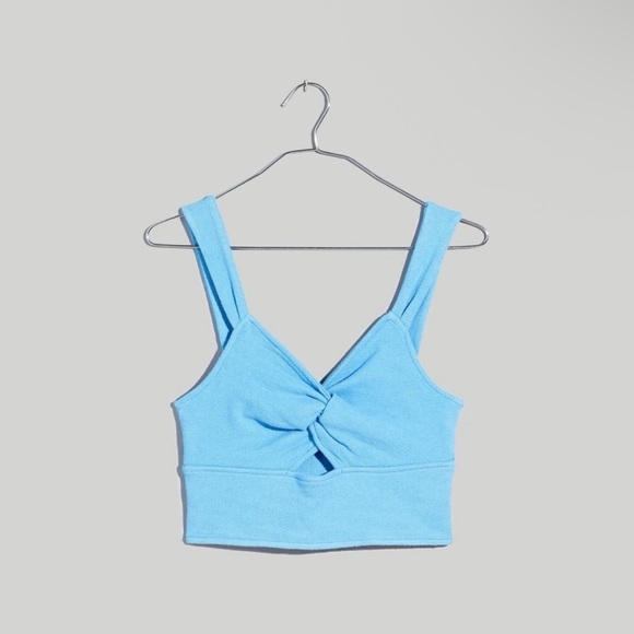 SOLD 🛑 Madewell Blue Knot Front Cutout Crop Tank - Picture 8 of 8